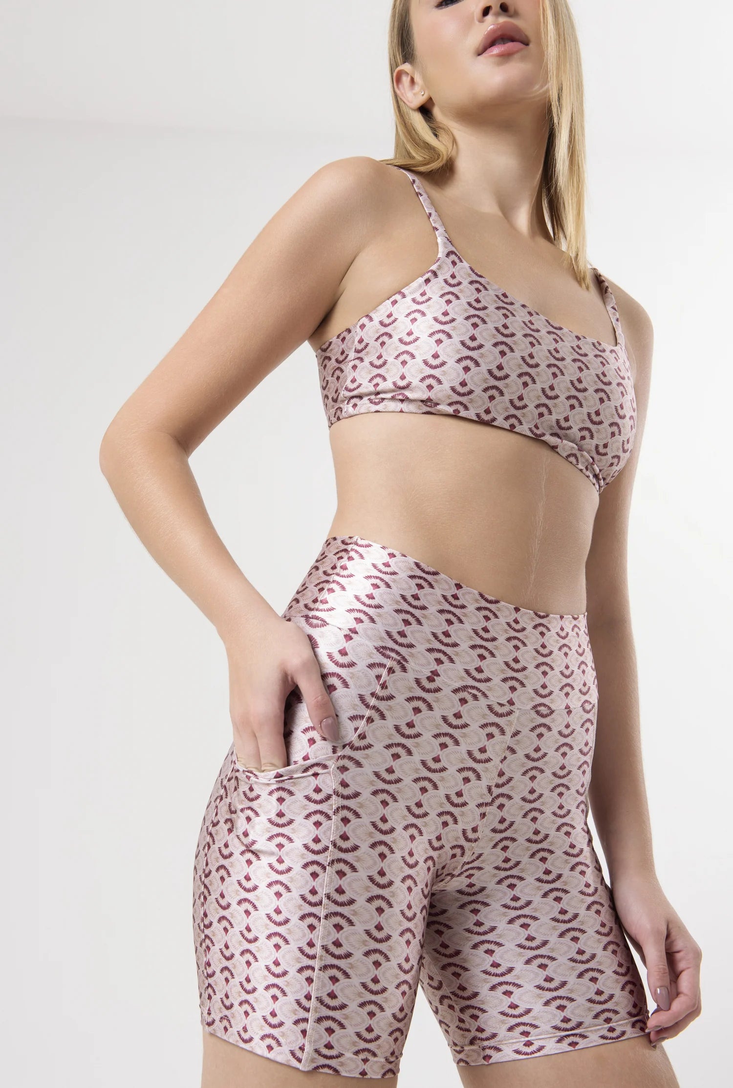 Blush Print Shorts