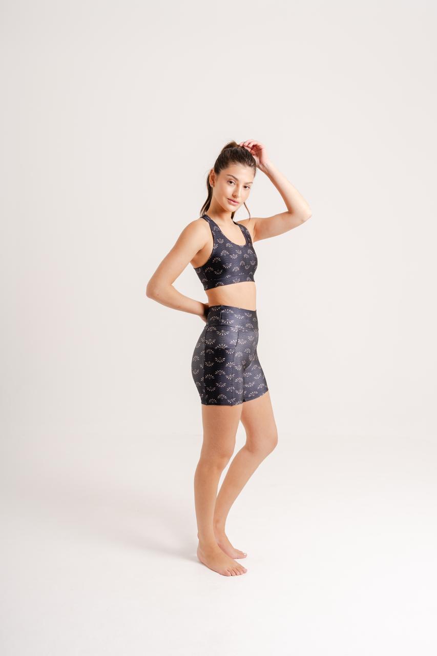 Short Dhalia Print