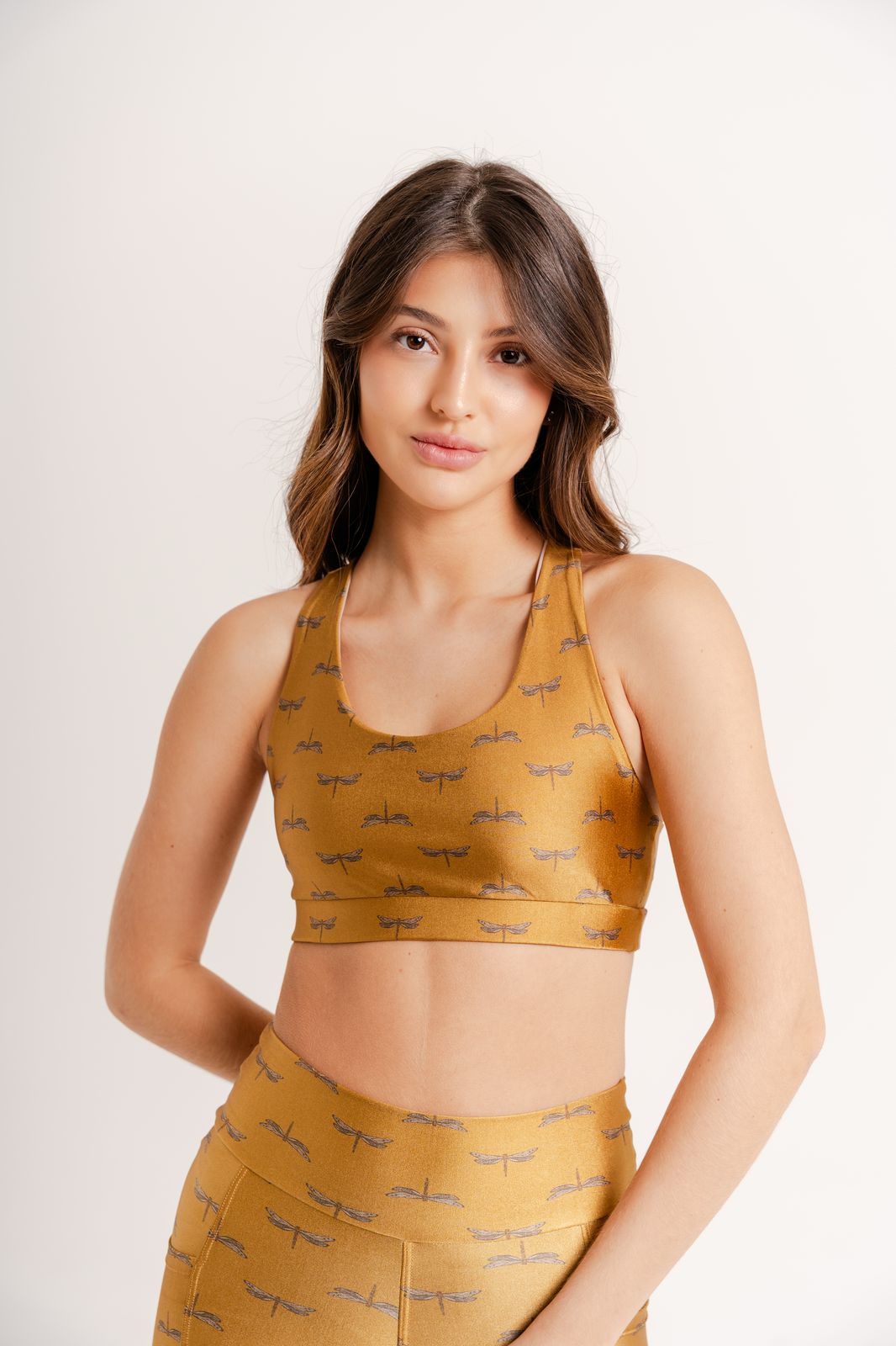 Racerback Top Dragonfly Print