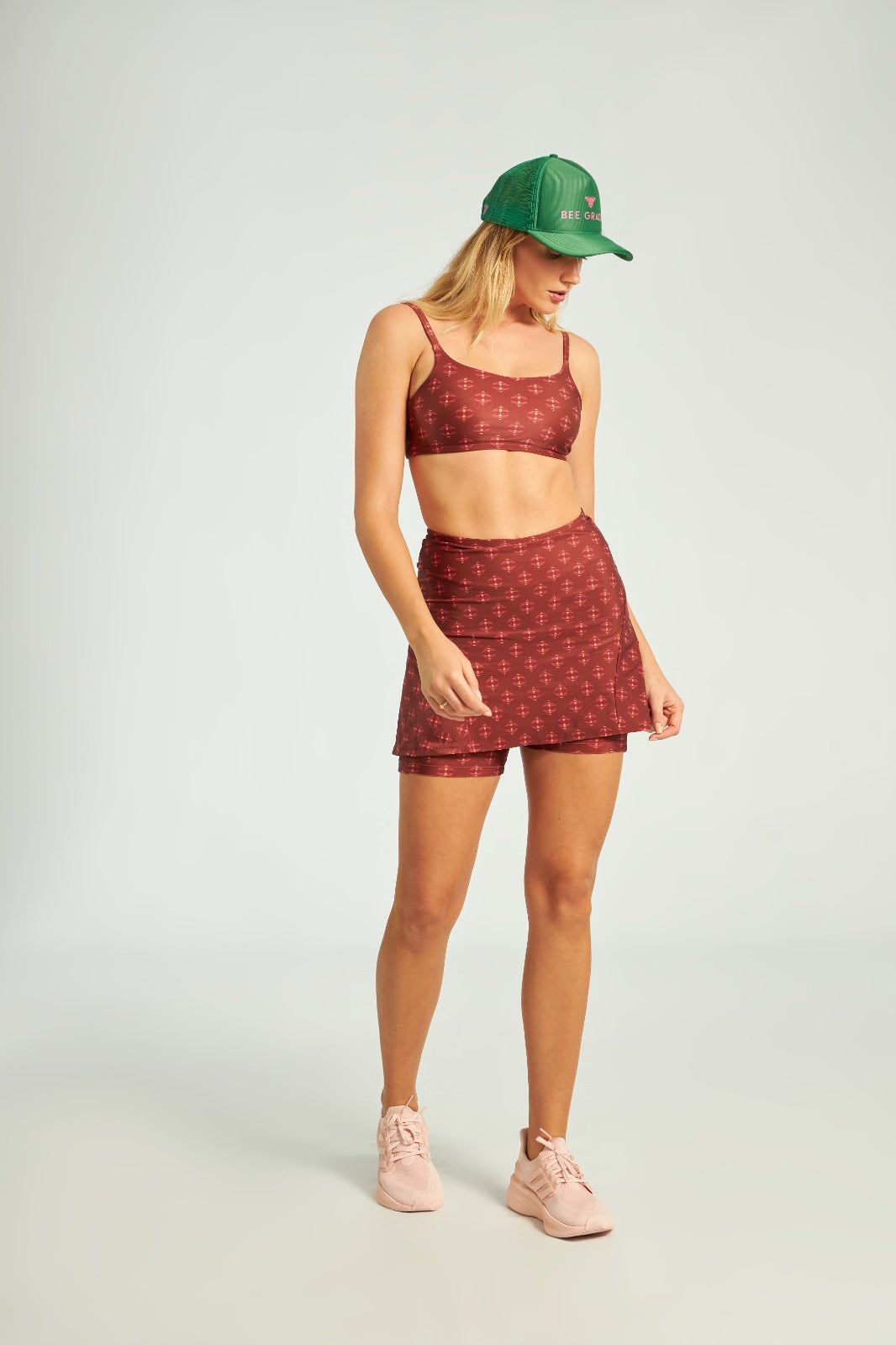 Skirt for Tennis Teddy Bear Pink Print