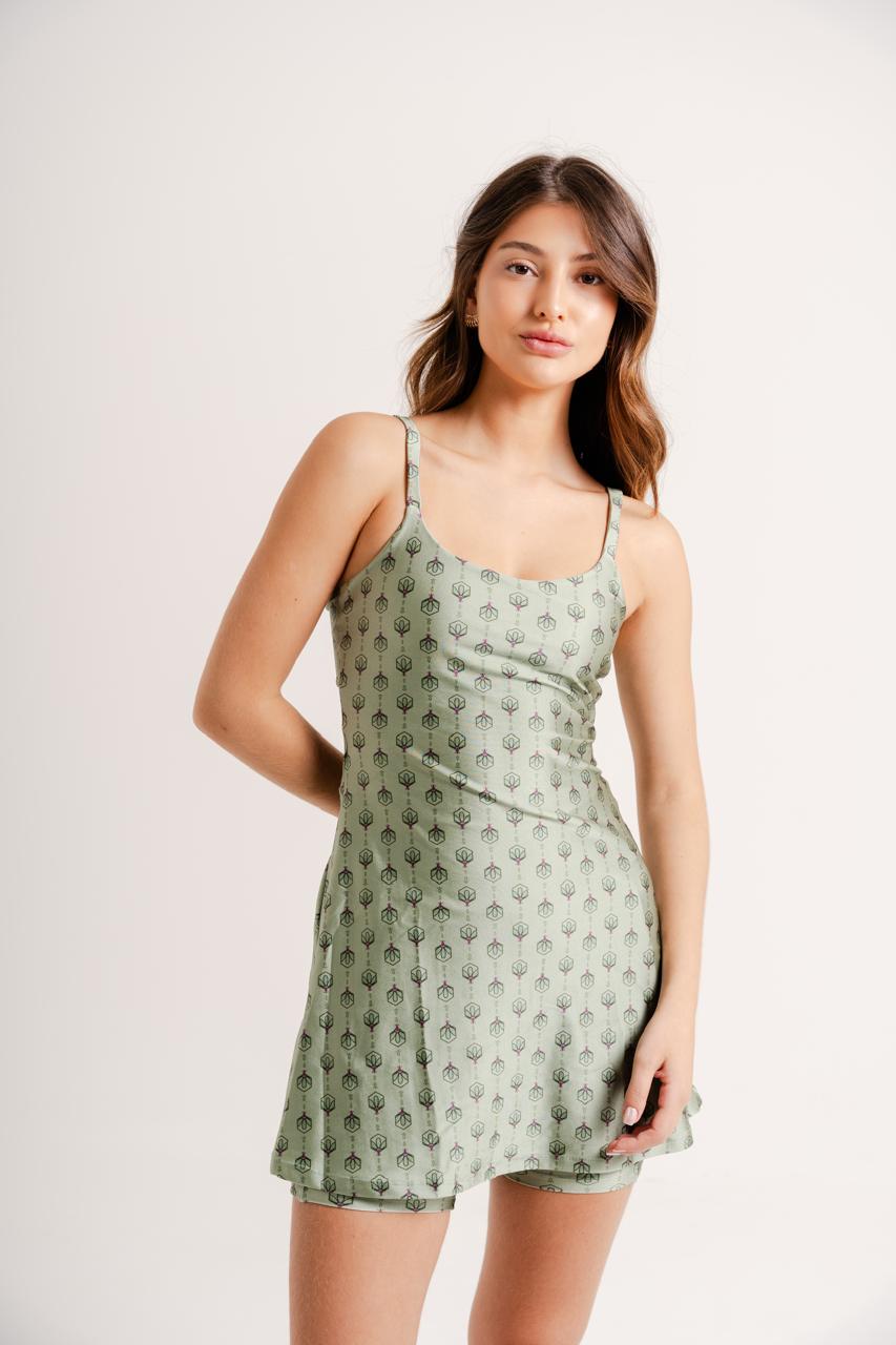 Chery Dress w/ Shorts Wildflower Print
