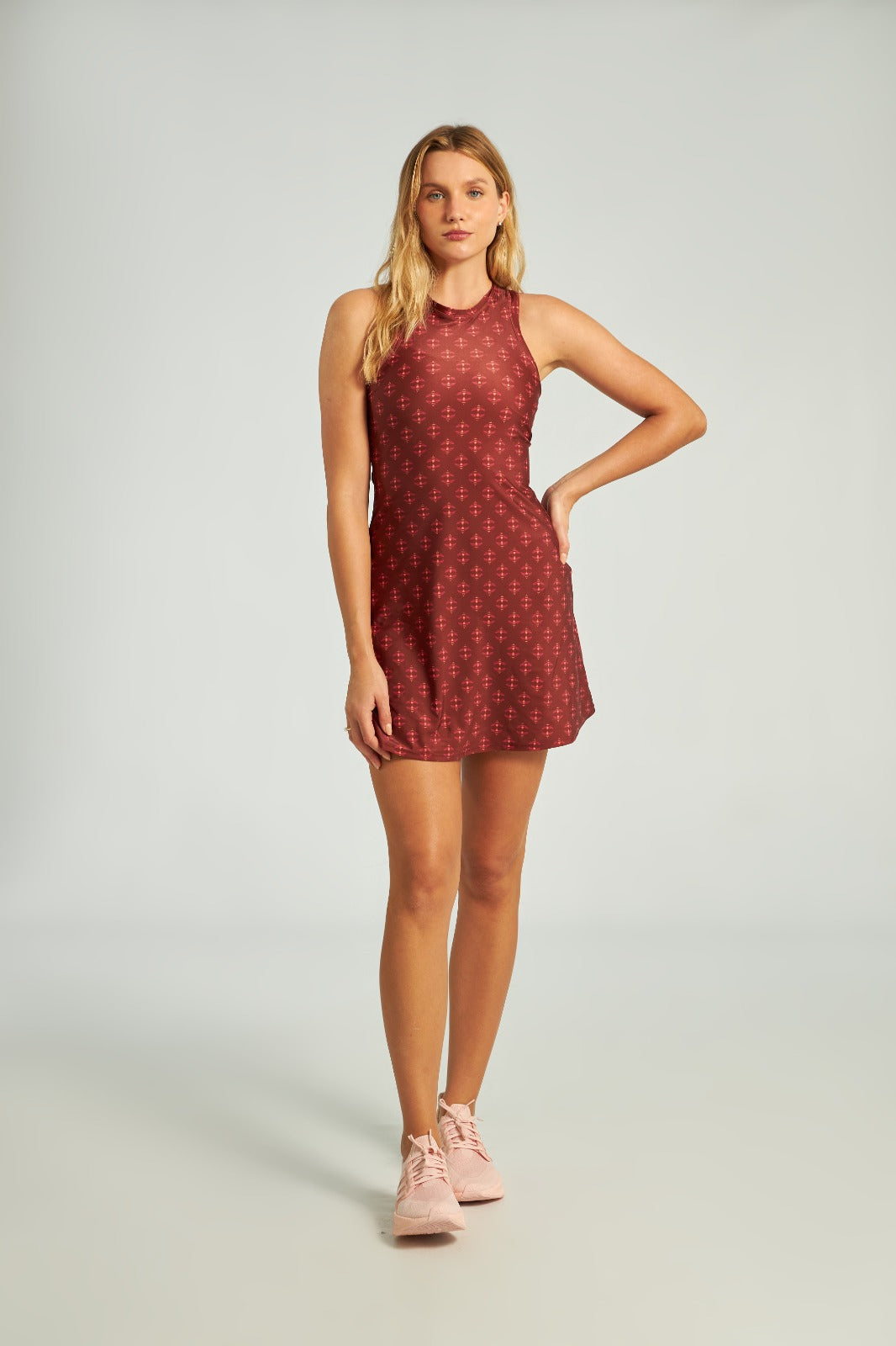 Dress w/ Shorts Teddy Bear Pink