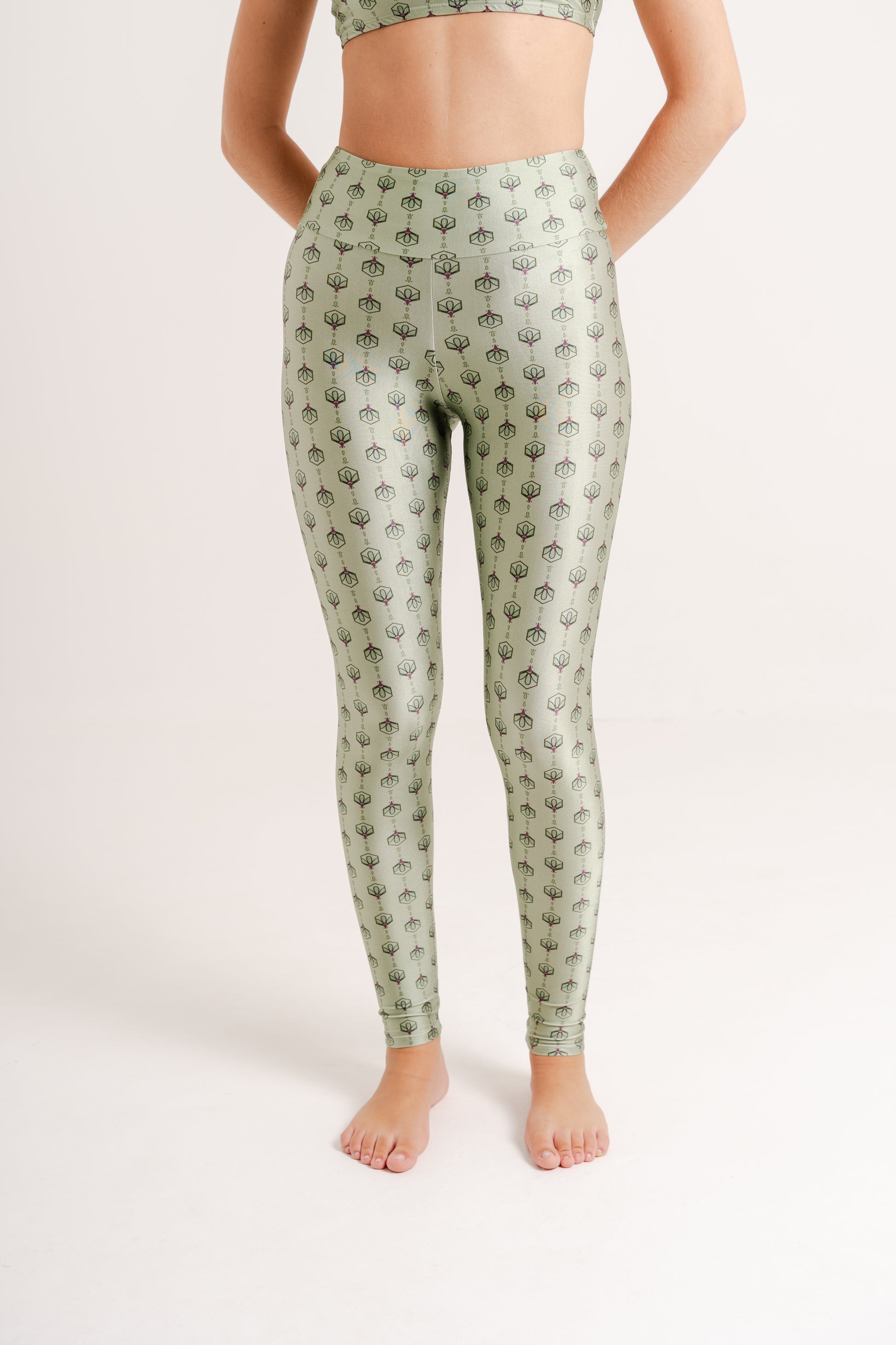 Legging Wildflower Print in Skin