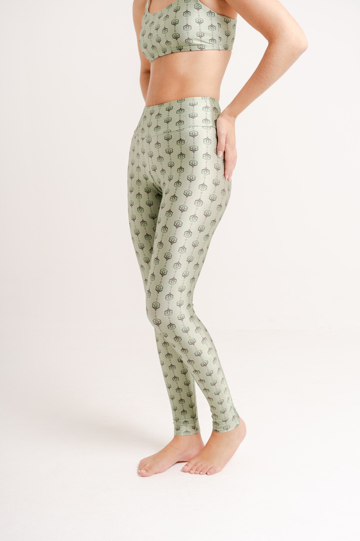 Legging Wildflower Print in Skin