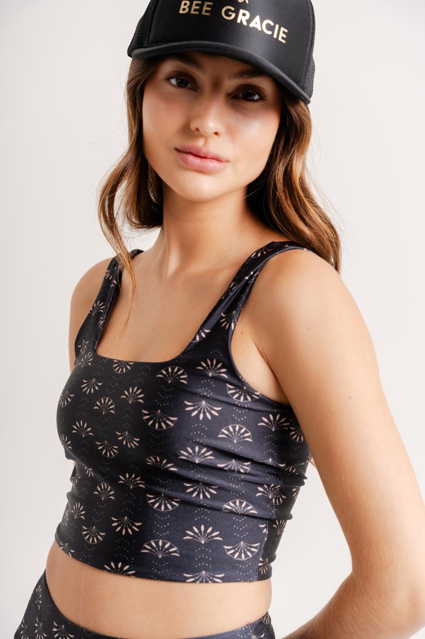 Cropped Top Print Dhalia
