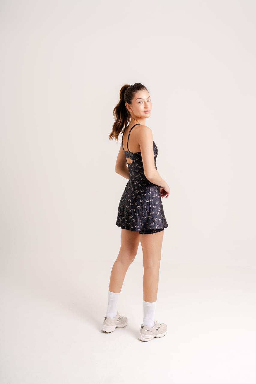 Chery Dress w/ Shorts Dahlia Print