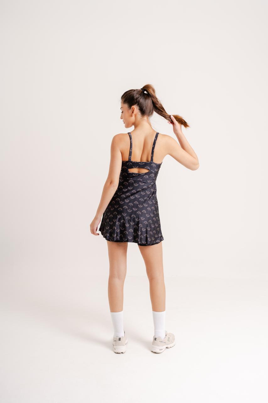 Chery Dress w/ Shorts Dahlia Print