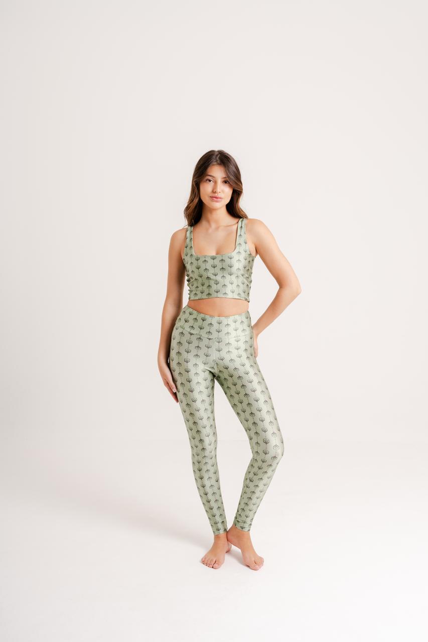 Legging Wildflower Print in Skin