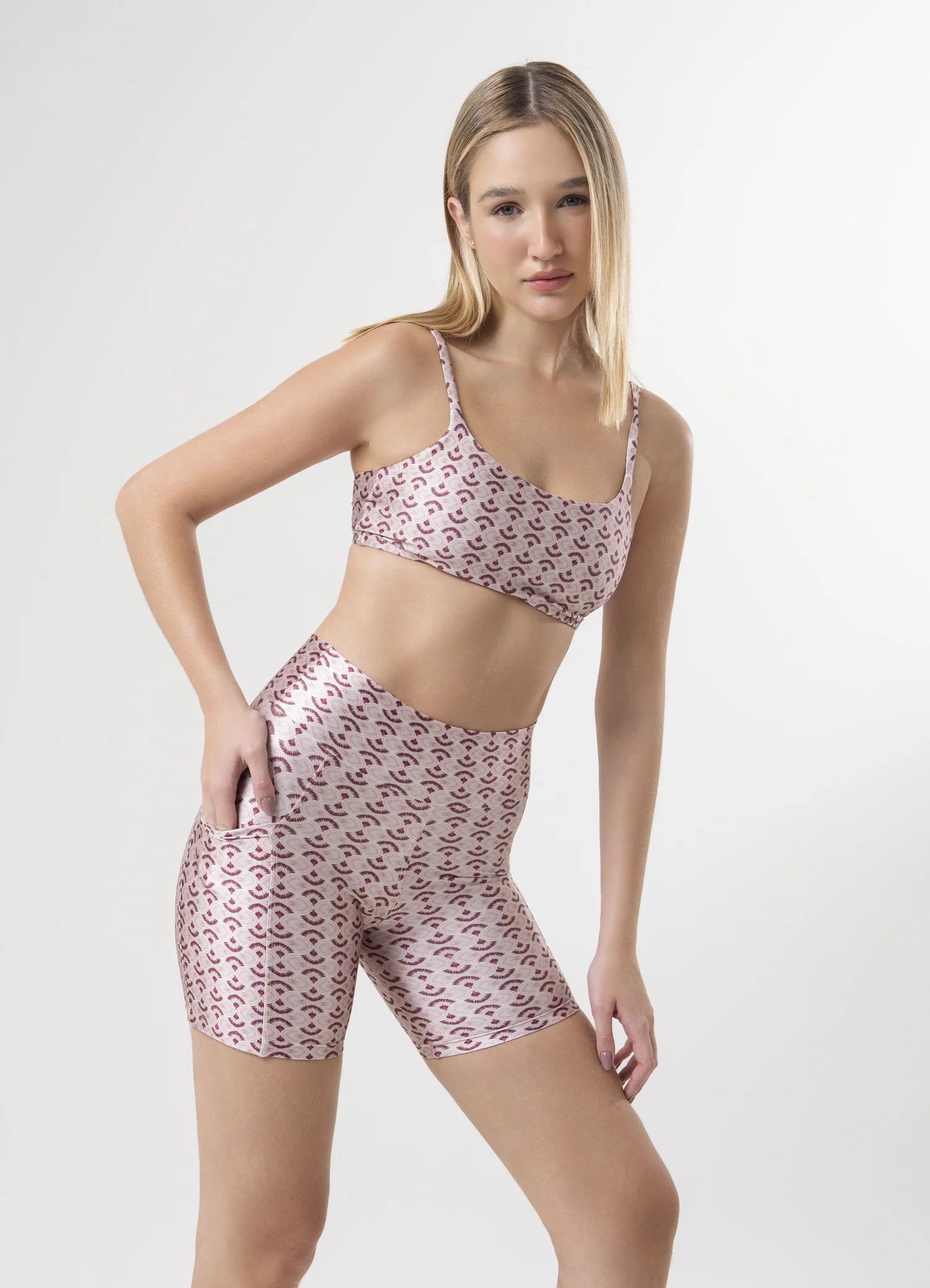 Blush Print Shorts