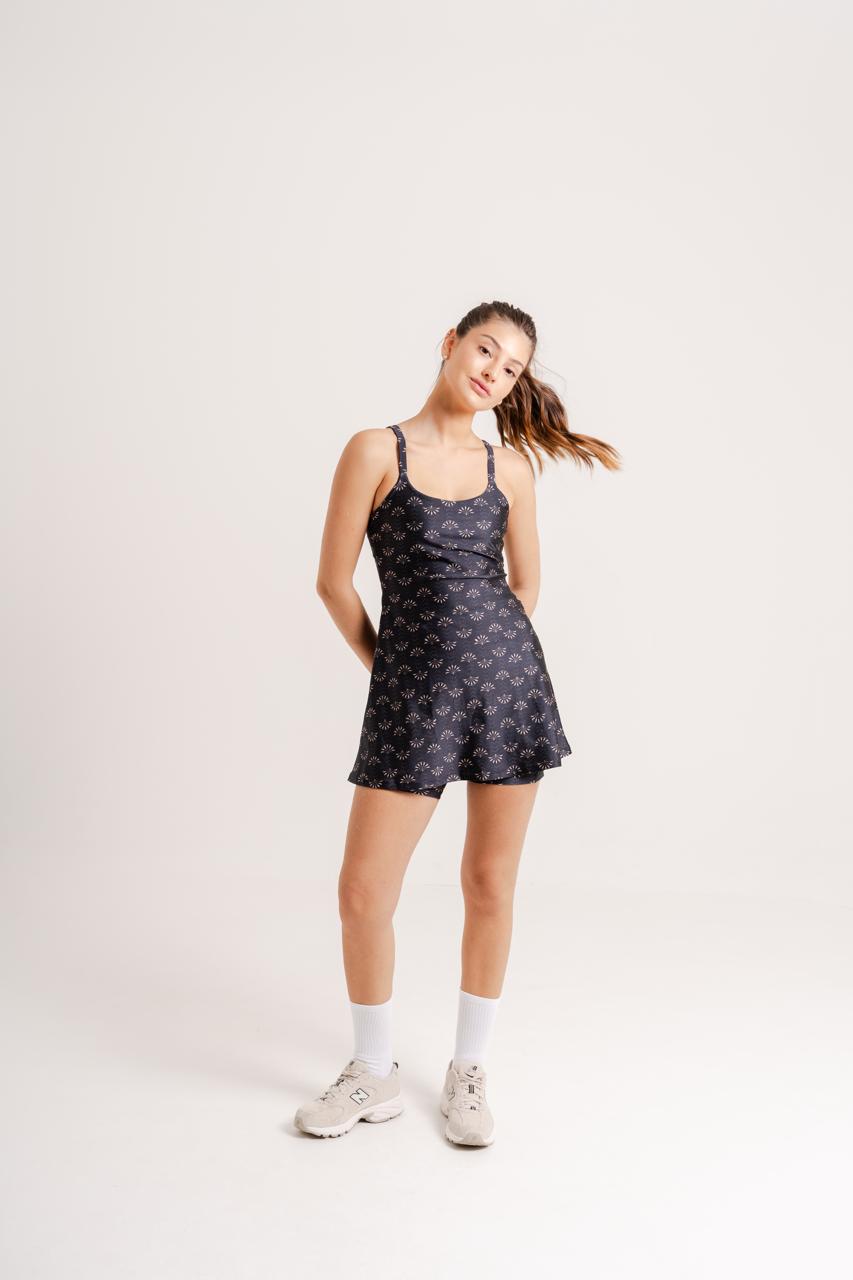 Chery Dress w/ Shorts Dahlia Print