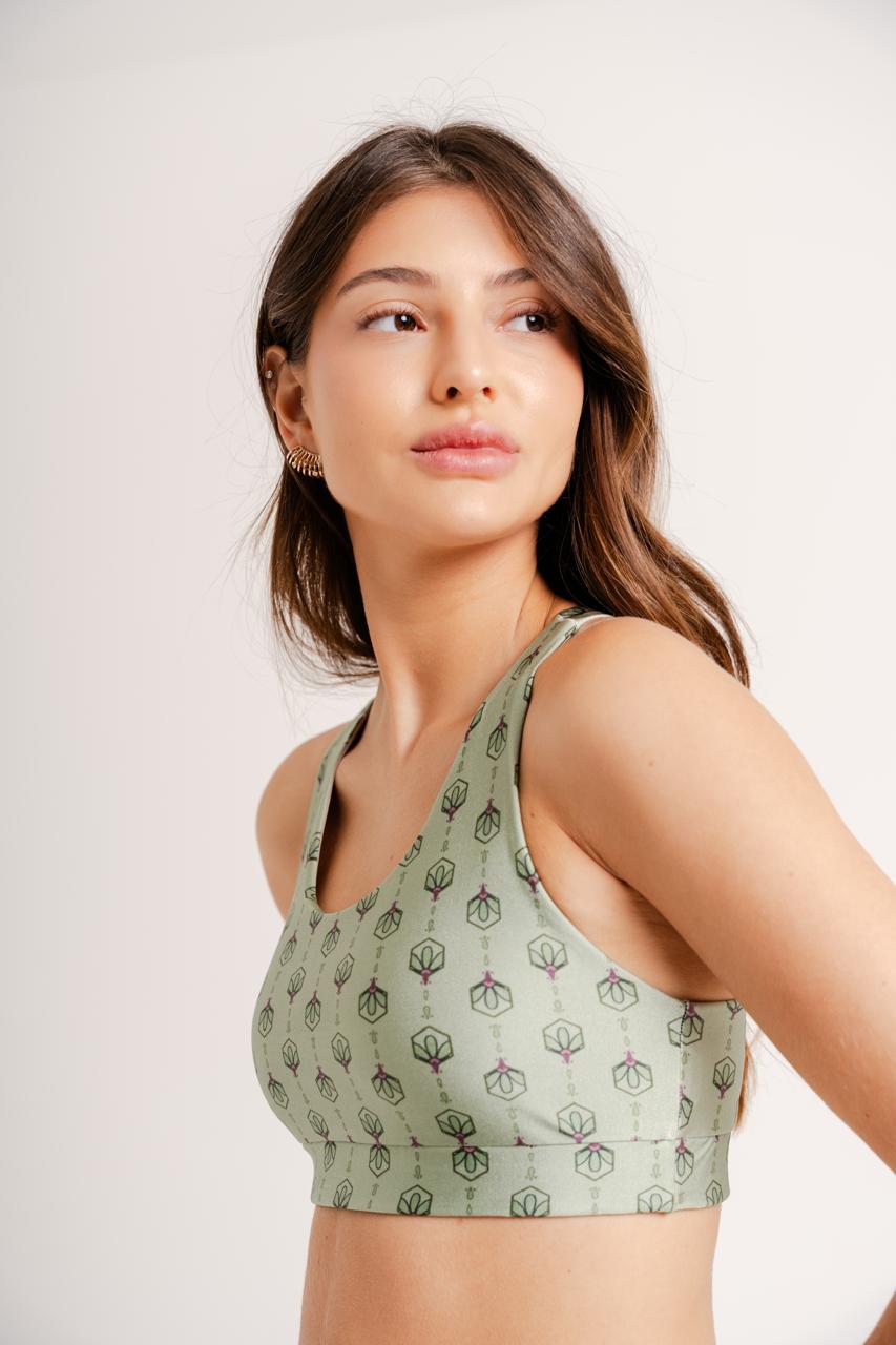 Racerback Top Wildflower Print